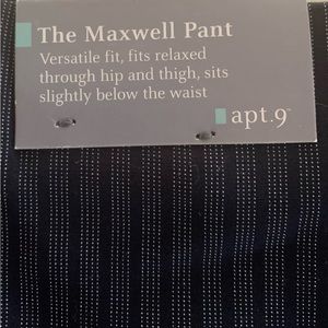 New with tag black pinstripe pants size 24w